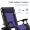 Best Choice Products Oversized Padded Zero Gravity Chair, Folding Outdoor Patio Recliner w/ Side Tray